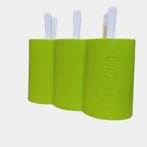 Zoku Classic Pop Molds 6 Piece Set Green Reusable Ice Pop Maker Summer Kid Snack